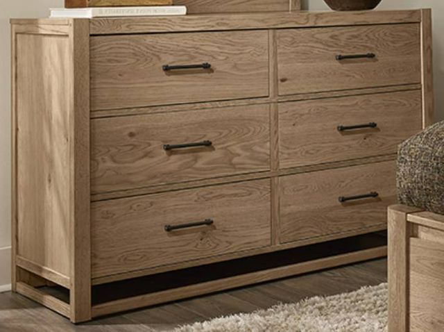 Vaughan-Bassett Lodge & Loft Blond Oak 6-Drawer Dresser-0