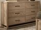 Vaughan-Bassett Lodge & Loft Blond Oak 6-Drawer Dresser-0