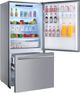 FORNO® Milano Espresso 34 in. 17.2 Cu. Ft. Stainless Steel Counter Depth Bottom Freezer Refrigerator-2