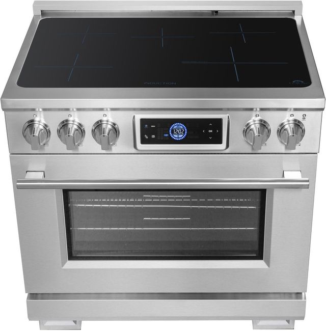 FORNO® Maximus Series Alta Qualita 36" Stainless Steel Freestanding Induction Range-3