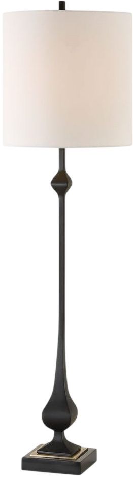 Uttermost® Hightower Satin Black Buffet Lamp-3