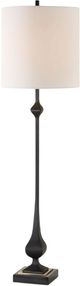 Uttermost® Hightower Satin Black Buffet Lamp-3