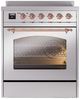 Ilve® Nostalgie II Series 30" Stainless Steel Pro Style Induction Range-3