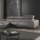 Furniture of America® Vadso Dark Gray Sectional with Left Chaise-1