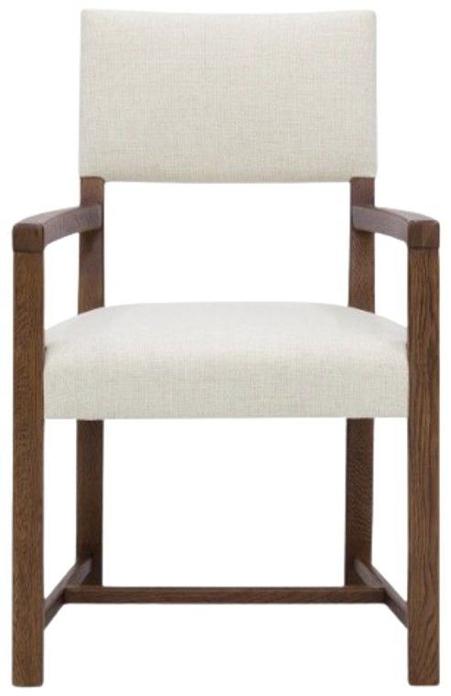 Hooker® Furniture Driftwood Lovegood Bisque/Worn Saddle Dining Arm Chair-1