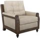 International Furniture Direct Xel-Ha II Dark Hay Brown/Ivory Accent Chair-0