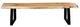 StyleCraft Live Edge Black/Brown Bench-0