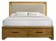Elements International Harmony Walnut King Storage Panel Bed-1