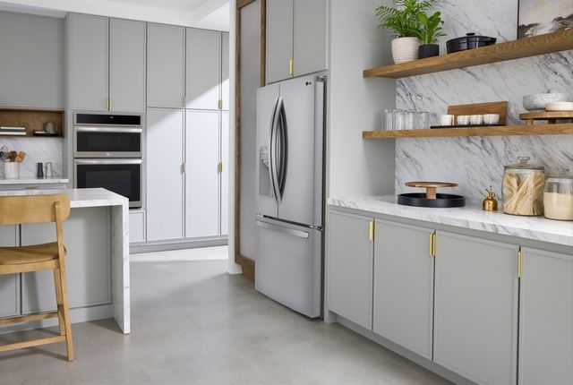 LG 36" 27.7 Cu. Ft. PrintProof™ Stainless Steel Freestanding French Door Refrigerator-13