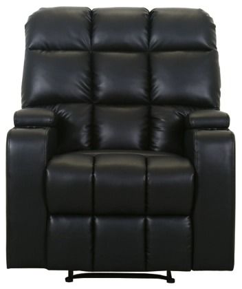 Signature Design by Ashley® Kennebec Black Power Recliner-1