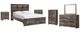 Signature Design by Ashley® Drystan 6-Piece Brown Rustic Queen Storage Bed Set-0