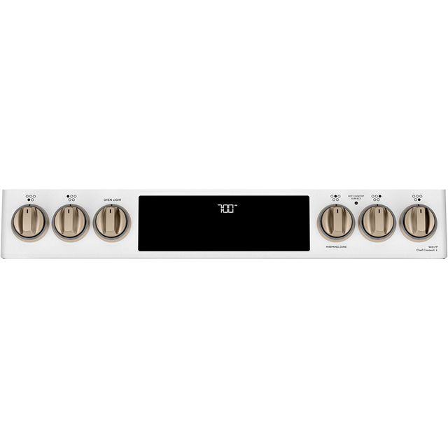 Café™ 30" Matte White Slide In Gas Range-1