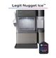 GE Profile™ Opal™ Mini Pro 12" 34 lb. Stainless Steel/Gray Nugget Ice Maker with Side Tank-4