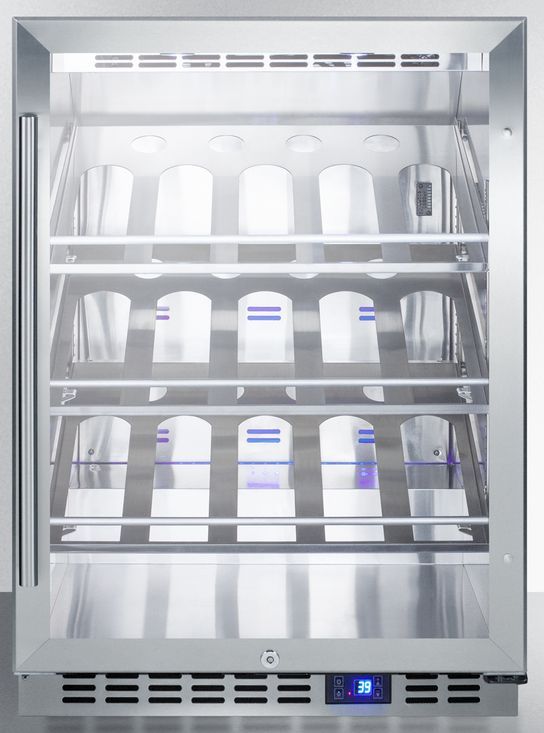 Summit® Commercial Series 5.0 Cu. Ft. Stainless Steel Wine Cooler-0