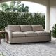 Flexsteel® Sky Cast Ash Fabric Outdoor Sofa-3