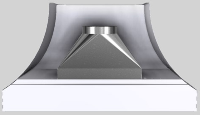 Vent-A-Hood® Designer Series 54" White Wall Mounted Range Hood-3