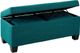 Elements International Ethan 3-Piece Teal Storage Ottoman Set-4