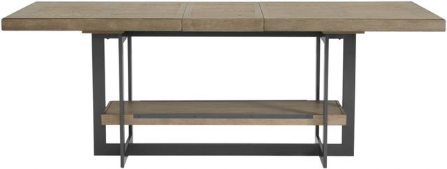 Intercon Eden Rustic Dune Counter Dining Table with Black Base-2