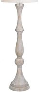 Lamps Per Se Antique Silver/White Washed Wood Floor Lamp-2