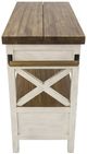 YHD Cassidy Brown/White Kitchen Island-4