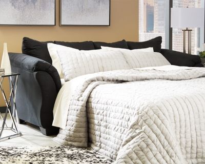 Signature Design by Ashley® Darcy Black Full Sofa Sleeper-0