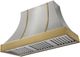 AGA Cascade 48" Stainless Steel Wall Mounted Range Hood  with Antique Brass Trim-0