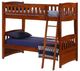 Night & Day Furniture™ Spices Bedroom Cinnamon Cherry Twin over Twin Bunk Bed-0