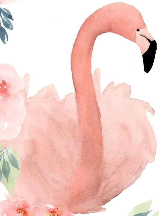 Classy Art Floral Flamingo II by Lucille Price Wall Art-1