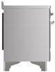 Ilve® Majestic III 48" Stainless Steel Pro Style Induction Range with Triple Glass Door and Chrome Trim-3