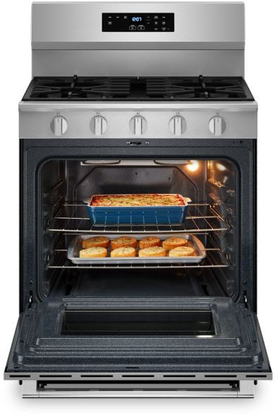 Maytag® 30" Stainless Steel Freestanding Gas Range -2