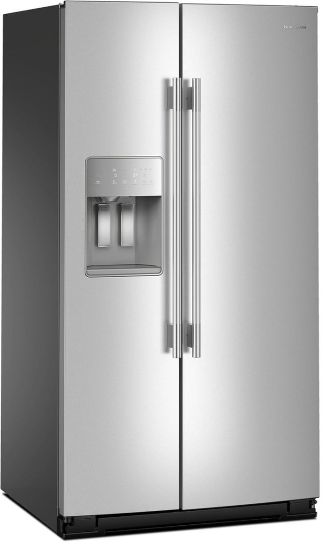 KitchenAid® 36" 28.7 Cu. Ft. PrintShield® Stainless Steel Side-by-Side Refrigerator with Panoramic LED Lighting-2