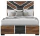 Global Furniture USA Optimus Black/Brown Queen Panel Bed-2