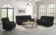 Elements International Admiral Black Power Motion Sofa-1