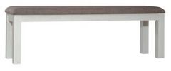 Liberty Furniture Brook Bay Carbon Gray/Textured White Upholstered Dining Bench