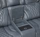 Homelegance® Apex Blue Double Power Reclining Console Loveseat-5
