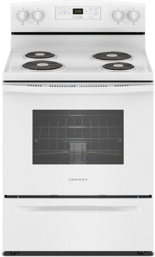 Crosley® 30" White Freestanding Electric Range -0