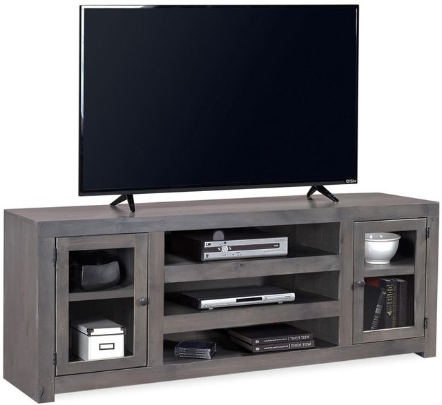 aspenhome® Contemporary Alder Smokey Gray 72" Console-1