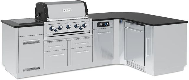 Broil King® Imperial™ QS 590iG Stainless Steel Natural Gas Outdoor Kitchen Kit-1