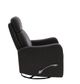 Man Wah Leather Charcoal Swivel Glider Recliner-3