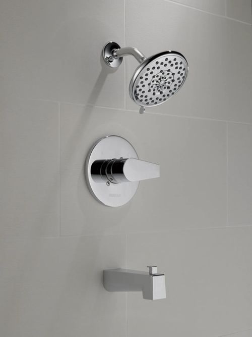 Peerless Xander® Chrome MultiChoice Tub Shower-2