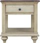Cottage Creek Furniture Brockton Brown End Table with Off-White Base-1