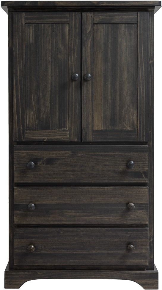 Mako Wood Furniture Polo Brown Armoire-0