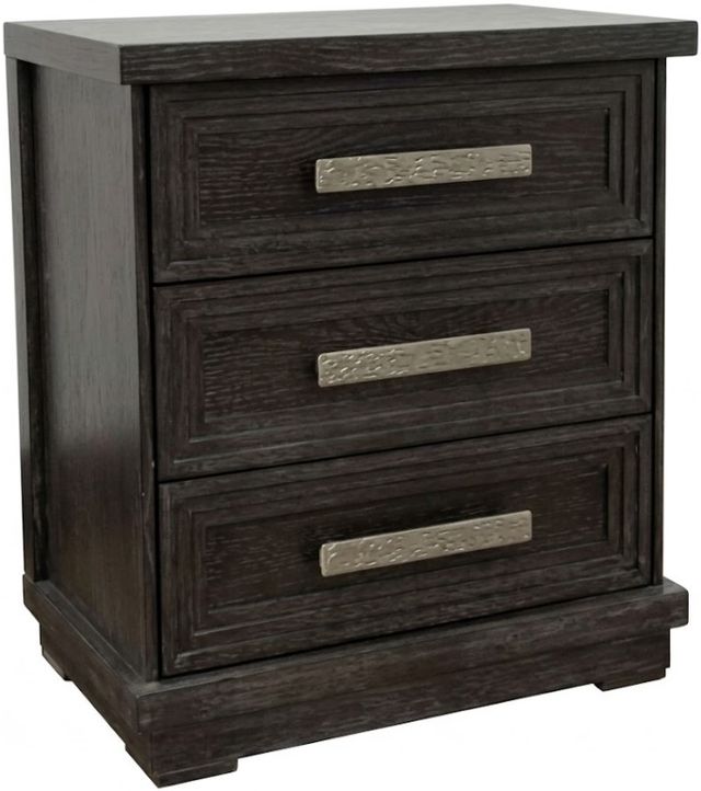 Elements International Avalanche Charcoal Nightstand-0