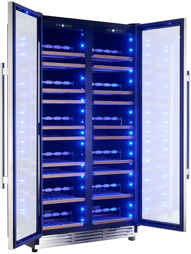 FORNO® Vernazza Series Alta Qualita 40" 25.07 Cu. Ft. Stainless Steel Built-In Wine Cooler-3