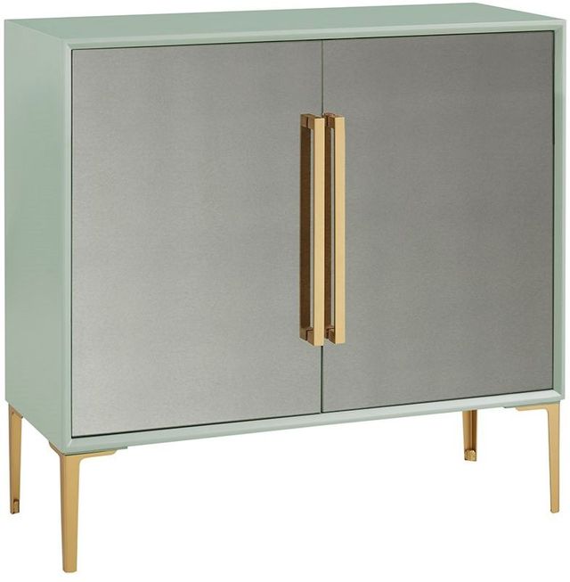 Olliix by Madison Park Mint Curry Accent Cabinet-1
