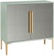 Olliix by Madison Park Mint Curry Accent Cabinet-1