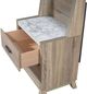 Crown Mark Tilston Light Brown Nightstand with Wall Panel-4