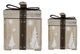 A & B Home 2-Piece Gray Decorative Box Set-1
