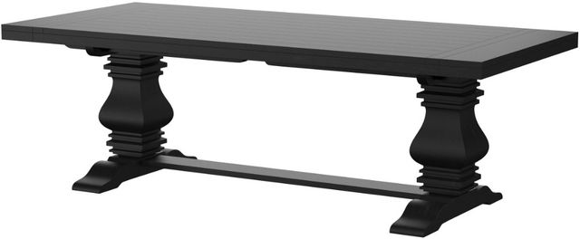 Coaster® Florence Distressed Black Extension Dining Table -3