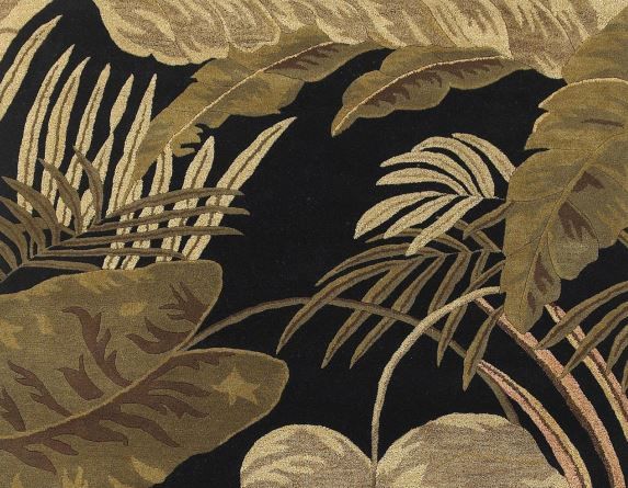 KAS Rugs Havana Midnight Rainforest 5'x8' Rug-1